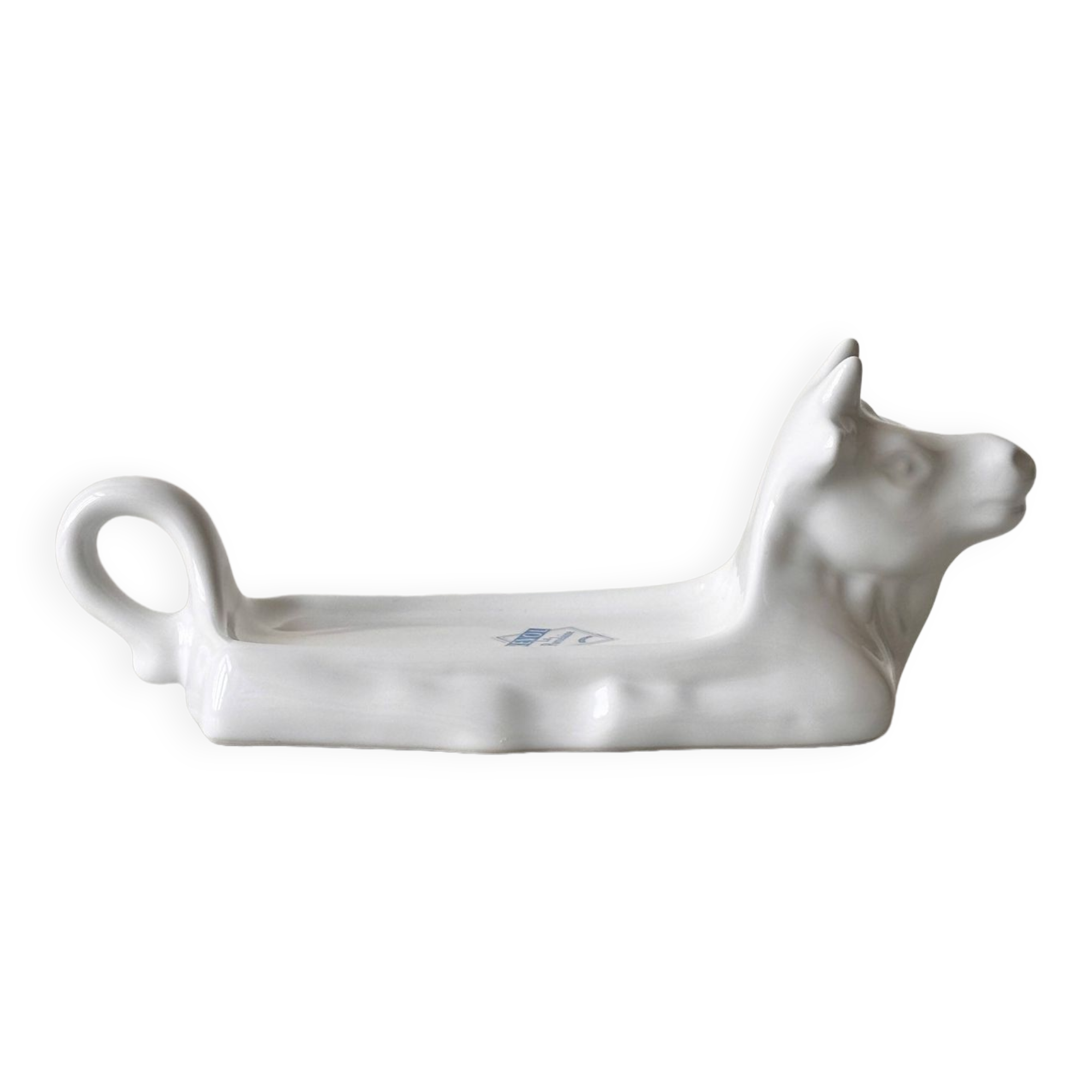 Revol porcelain cow butter dish