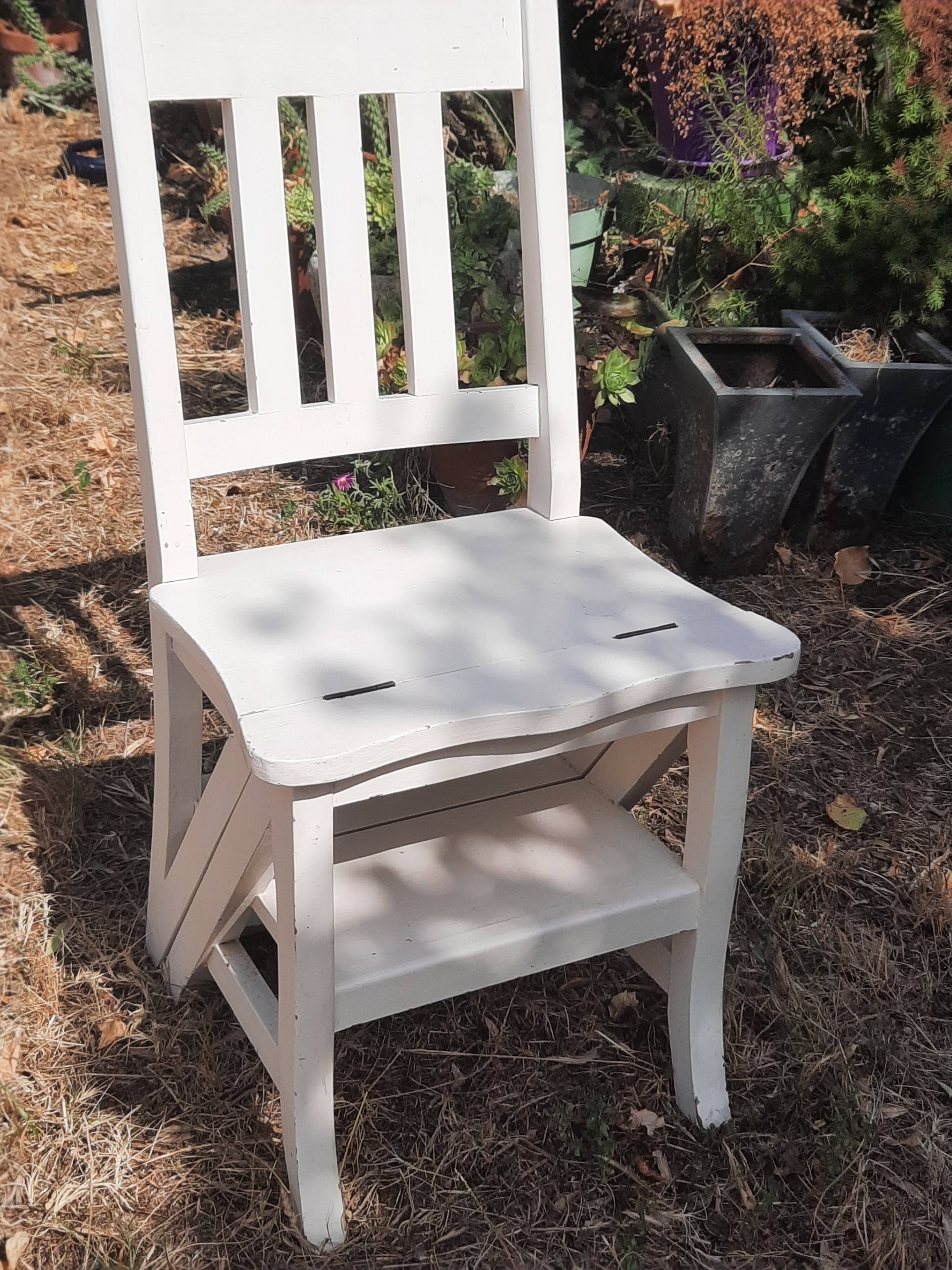 step stool/library chair