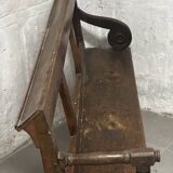 Banc en chêne du 19 e siècle