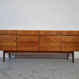 Scandinavian teak and walnut englade, 60s