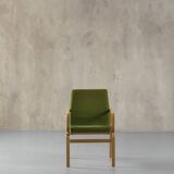 Bentwood chair in green upholstery Bill Stephens style, Denmark, 1970s
