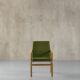 Bentwood chair in green upholstery Bill Stephens style, Denmark, 1970s
