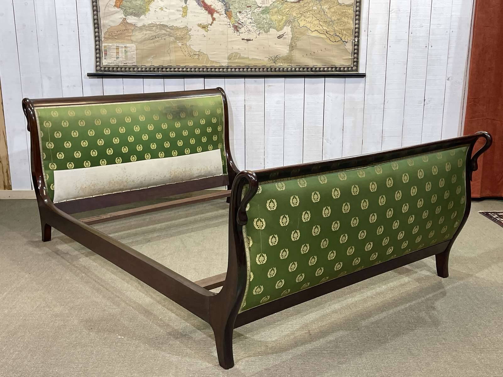 Early 20th century Empire style bed - 140-190 bedding