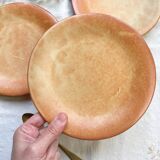 3 Small Vintage Stoneware Plates Vallauris