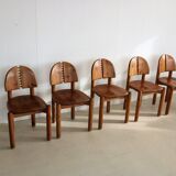 set of 5 dining chairs in style of Rainer Daumiller