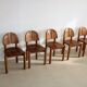 Ensemble de 5 chaises à manger dans le style de Rainer Daumiller