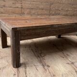 Burmese teak coffee table