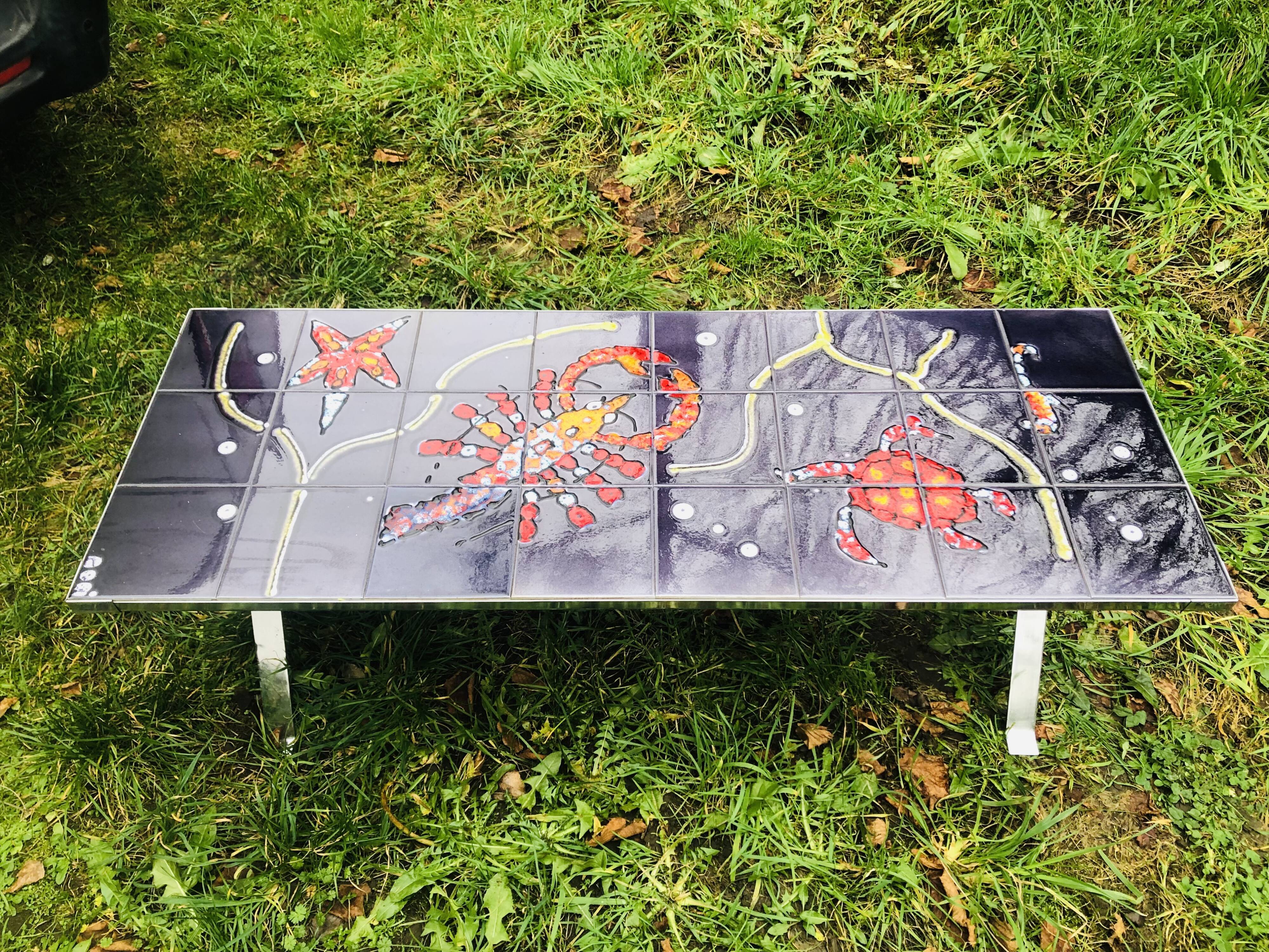 Coffee table Ceramic Adri 70s