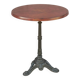 Vintage bistro side table with brown top