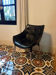 Set of 6 Philippe Starck chairs for Cassina in black leather.