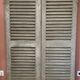 Pair of old shuttered windows