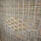 1970s Three-Panel Rattan Room Divider with Wicker Panels