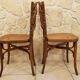 Pairs of old caned bistro chairs cambier n°229