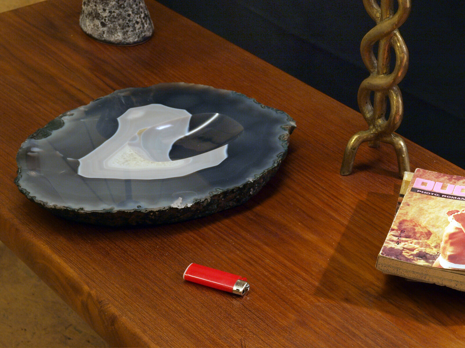 XXL crystallized agate ashtray