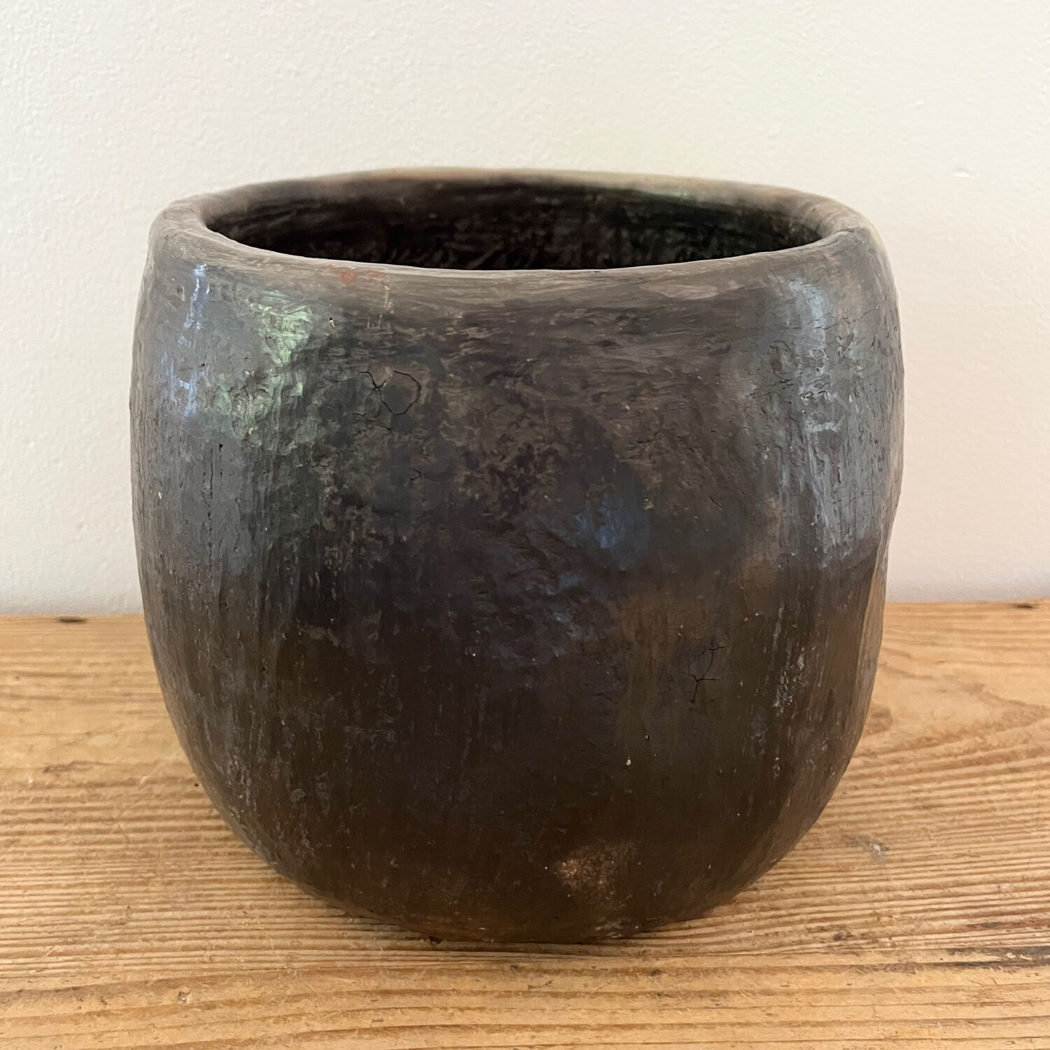 Grey terracotta vase