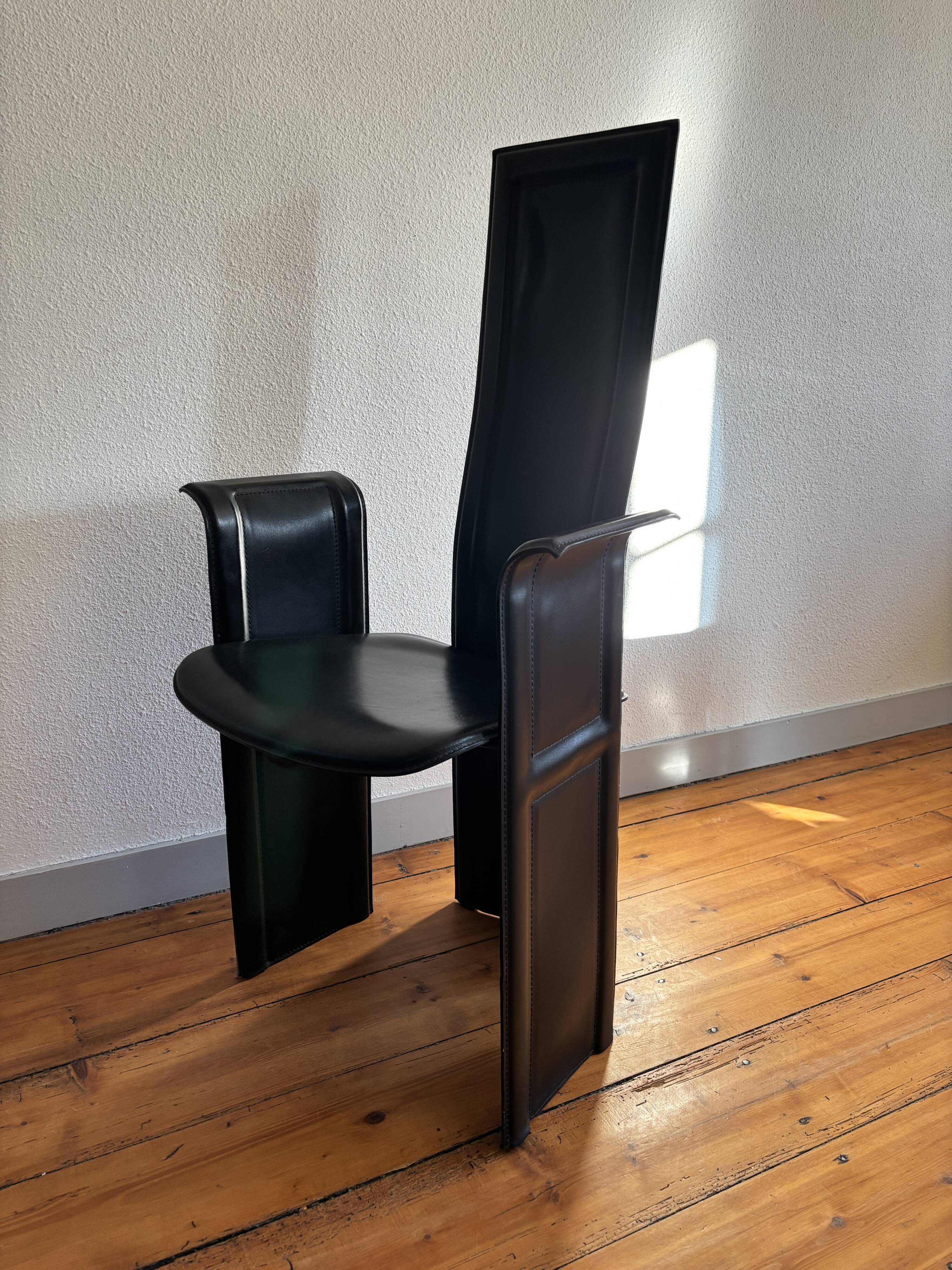 Fauteuil cuir Roche Bobois vintage