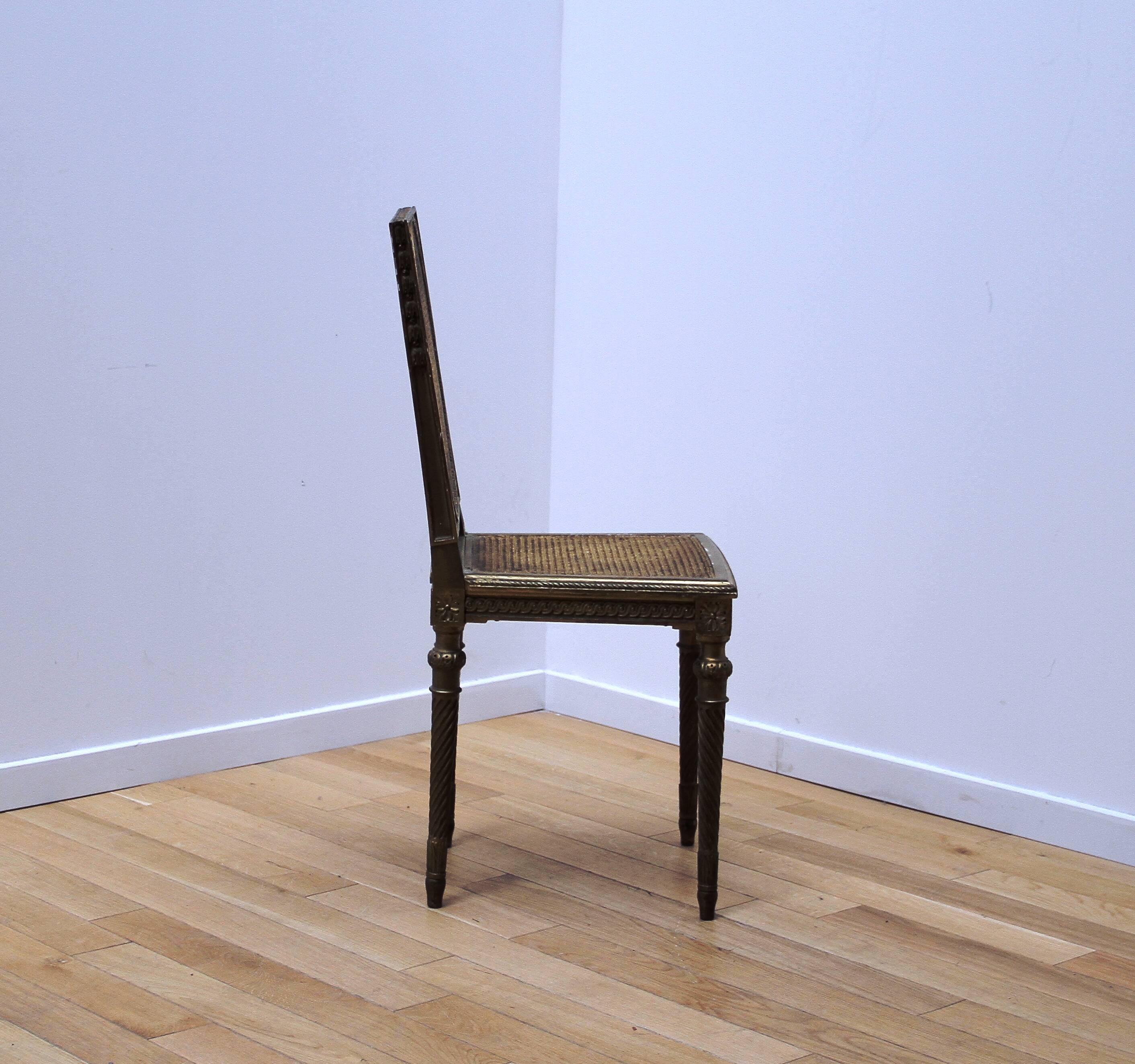 Pair of vintage Louis XVI chairs