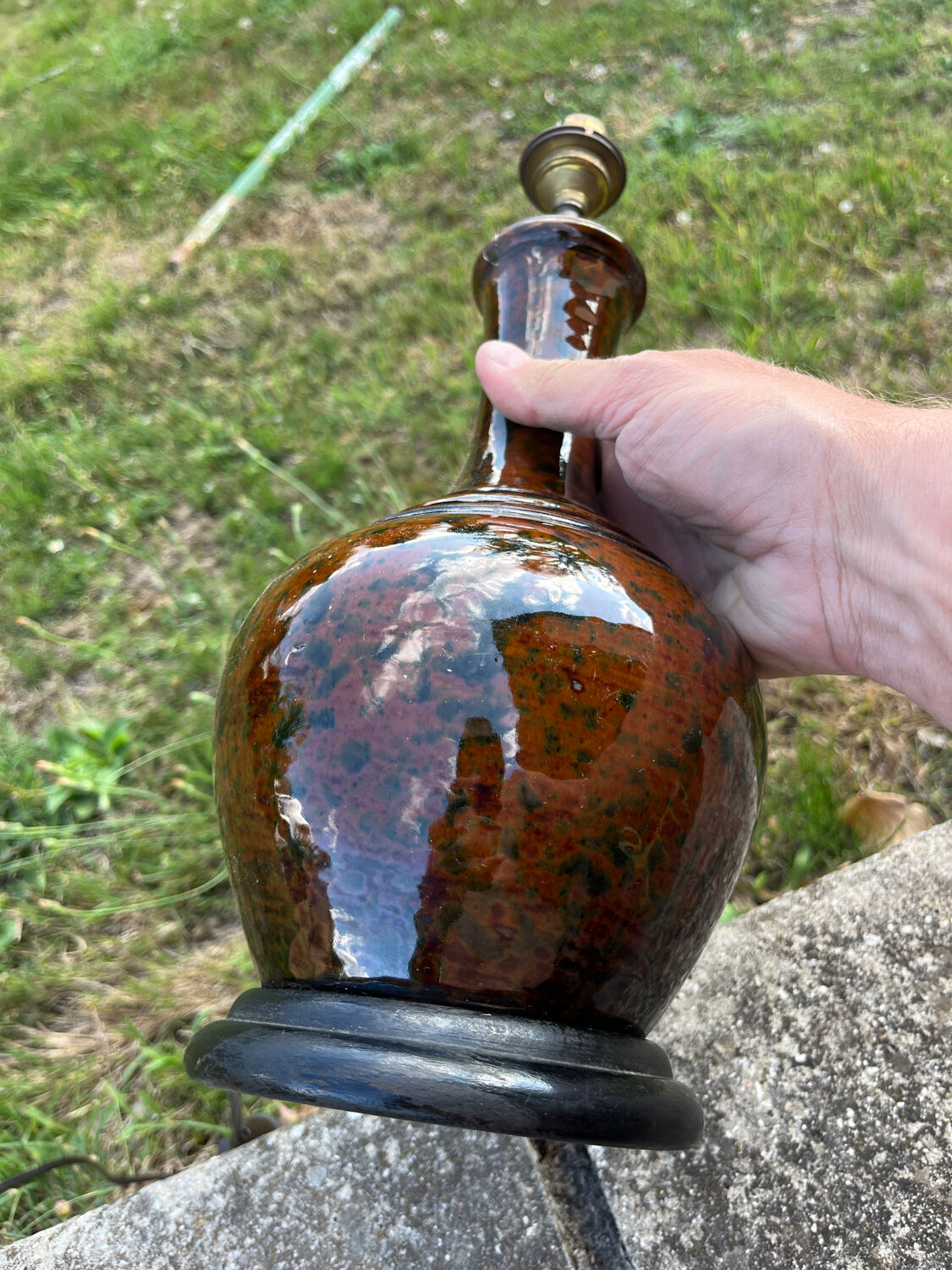 Antique Chinese ceramic lamp base