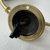 Old vintage opaline articulated wall light