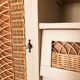 60s/70s wardrobe in wood and rattan