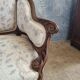 Small sofa or bench in Louis XV style, rococo.
