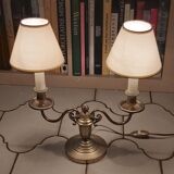 Old brass girandole lamp 2 lights