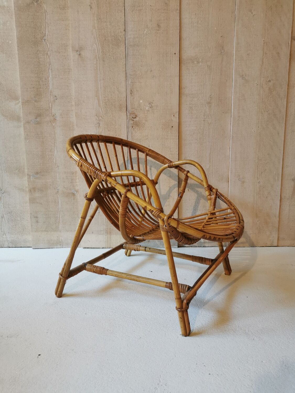 Rattan armchair