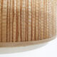 Scandinavian modern rattan pendant light, 1960's
