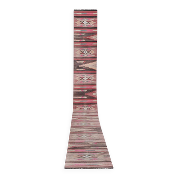 Tapis de couloir turc vintage