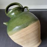 Green terracotta jar