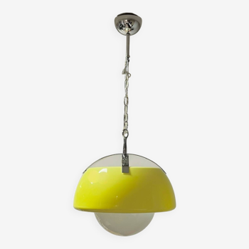 Space age 70s ufo lamp - iconic pendant light in the style of 'omega' by vico magistretti