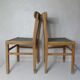 2 chaises de ferme en bois vintage