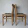 2 vintage wooden farmhouse chairs