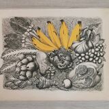 Still life lithograph signed, numbered, dated 1980.