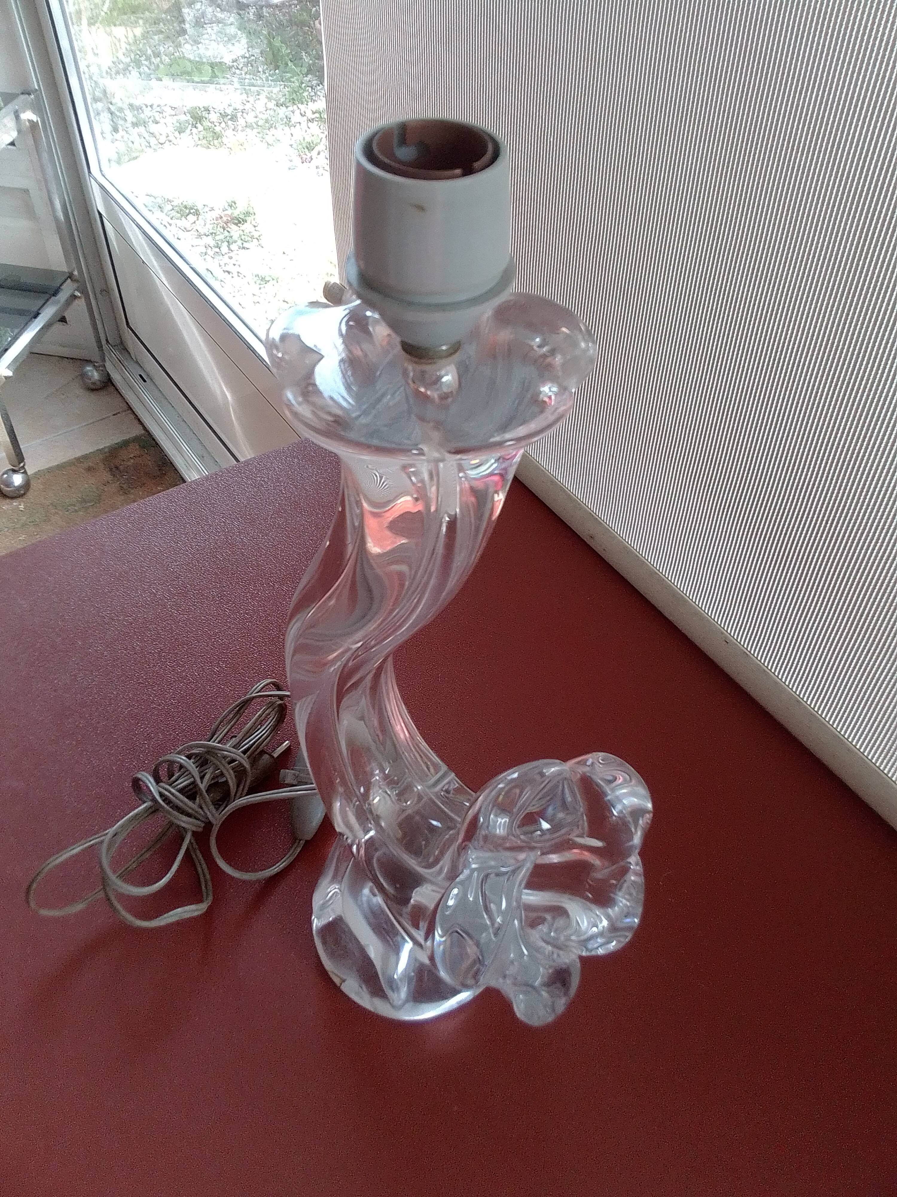 Daum crystal lamp foot
