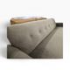 Vintage armchair/sofa/lounge in taupe colour with a stain.