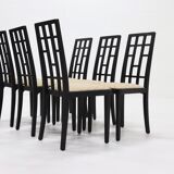 Table et 6 chaises, Thonet post moderne par Ernst W. Beranek années 1980