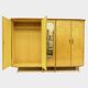 Large vintage mid century modern 5-door XL wardrobe in flamed maple, 1950s