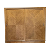 Armoire penderie vintage coulissantes en chênes