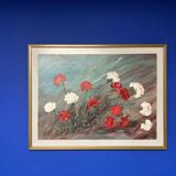 Vintage carnation painting