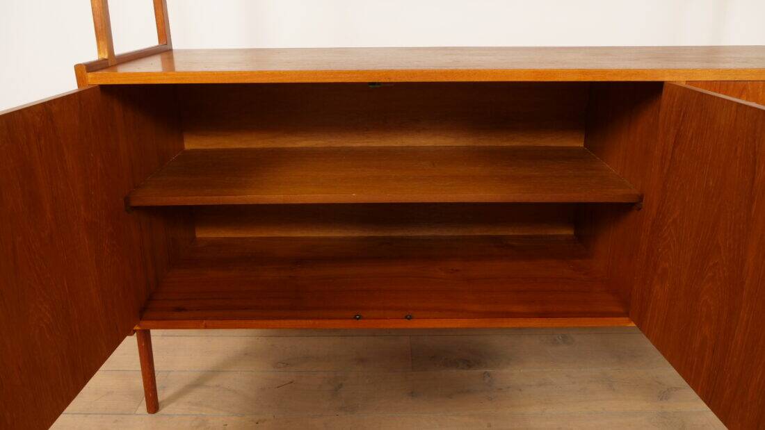 Vintage highboard | Wall cabinet | Teak | 175 cm