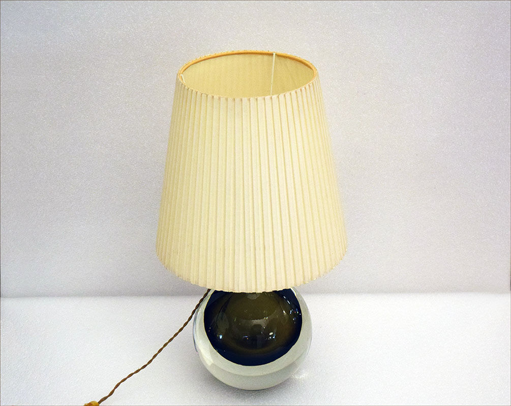 Flavio Poli for Seguso Murano mid-century table lamp, 1950s