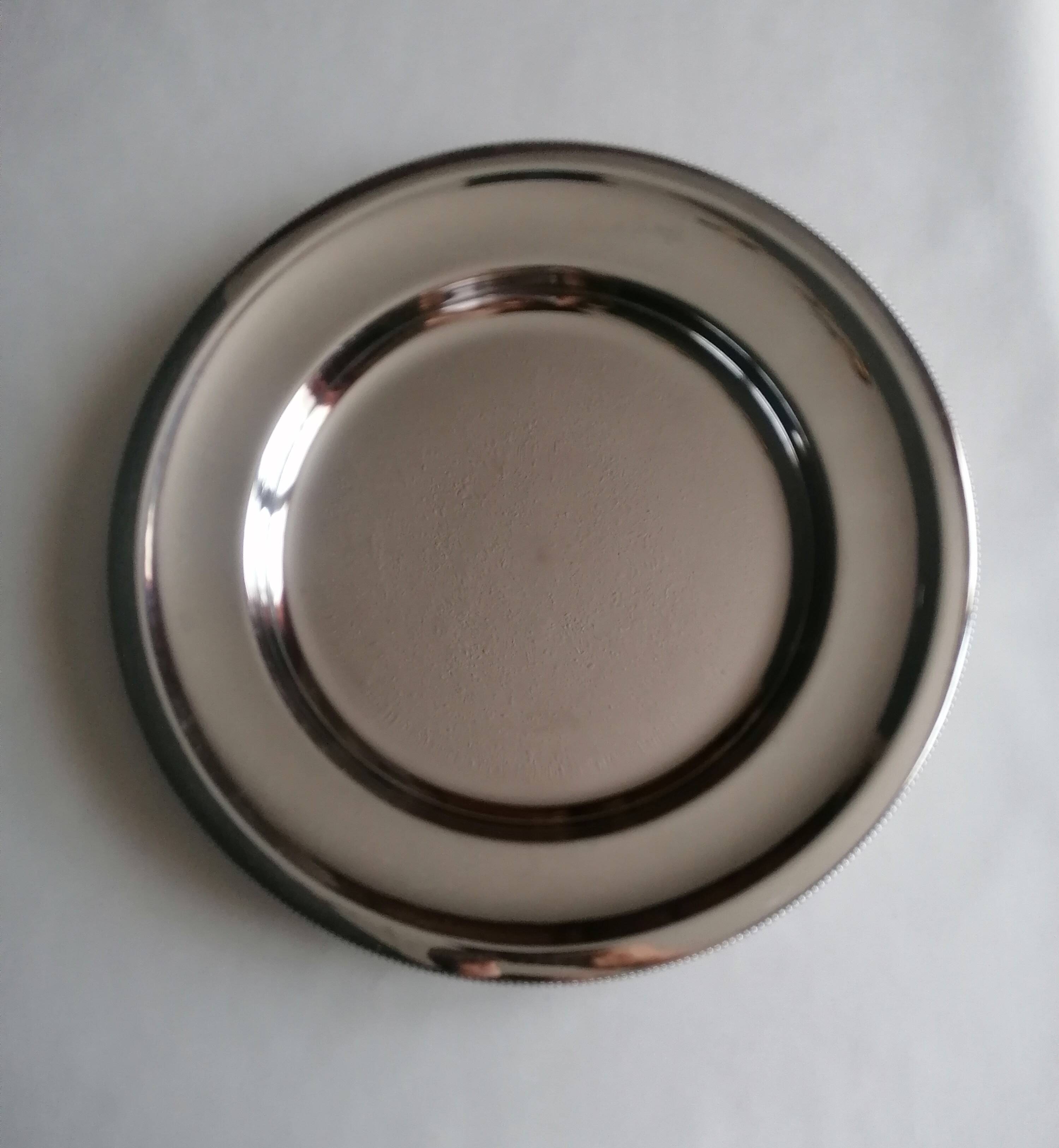 BB stamped plate from the Lyon goldsmiths Bouillet and Bourdelle.
