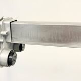 Lampe tubulaire industrielle polie suspendue, années 1970