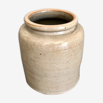 Enamelled stoneware pot 17.5 x 15 cm