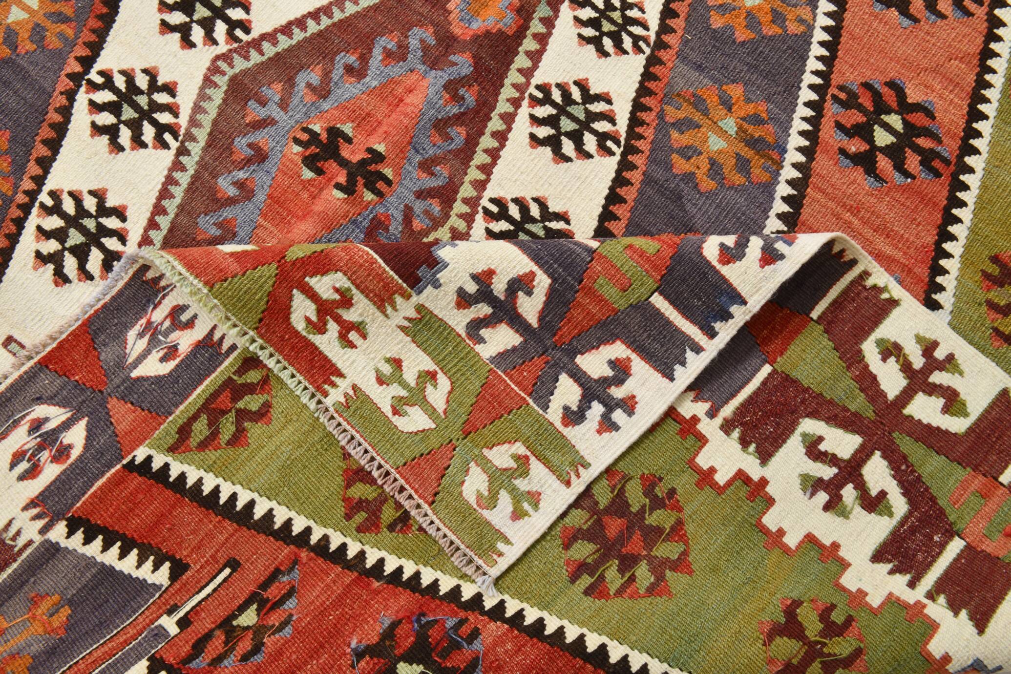 5x8 Geometric Handmade Antique Vintage Rug, 156x251Cm