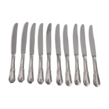 10 silver metal knives sfam