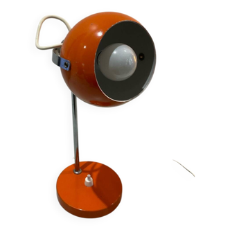 Orange eyeball table lamp