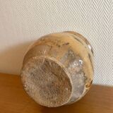 Antique glazed terracotta pot from the 19th century.