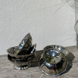 5 stainless steel cups 1970